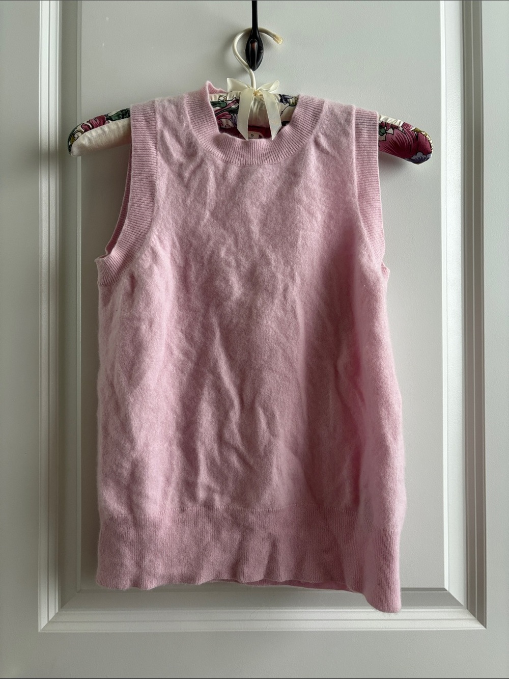 J. Crew Light Pink Sleeveless Cashmere Shell